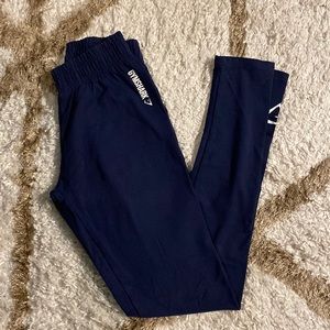 Navy Gym Shark Leggings